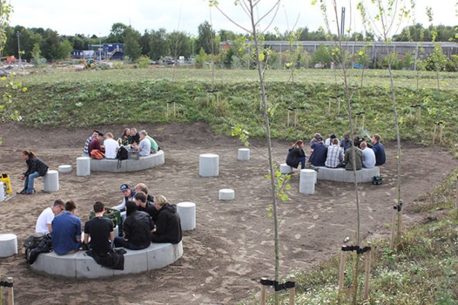 Rabalder Park, Nordarch design, Index Awards 2013, rainwater collection, rainwater harvesting, rainwater, sustainable park Denmark, urban design, skate park Roskilde, recreational spaces