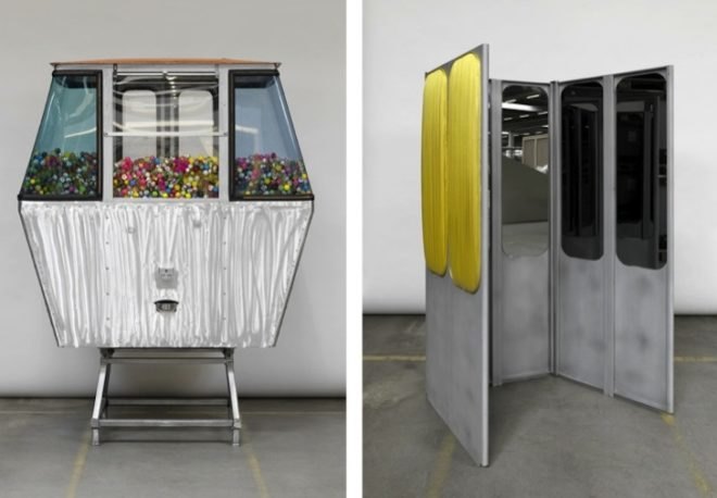 Switzerland, social design, Verbier Alpine Ski resort, repurposed design, adaptive reuse, green design, sustainable design, eco design, gondolas turned into works of art, Miami Basel Art Fair, Make a Wish Foundation