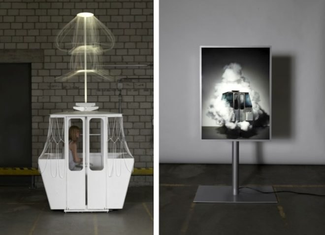 Switzerland, social design, Verbier Alpine Ski resort, repurposed design, adaptive reuse, green design, sustainable design, eco design, gondolas turned into works of art, Miami Basel Art Fair, Make a Wish Foundation