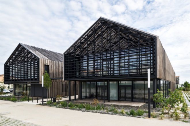 Salorge, Atelier Arcau, pornic, france, timber, solar shading, energy efficient building,