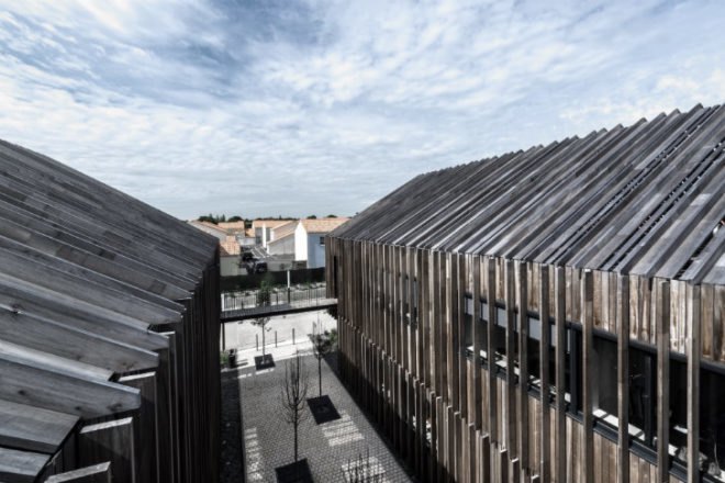 Salorge, Atelier Arcau, pornic, france, timber, solar shading, energy efficient building,
