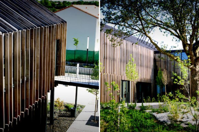 Salorge, Atelier Arcau, pornic, france, timber, solar shading, energy efficient building,