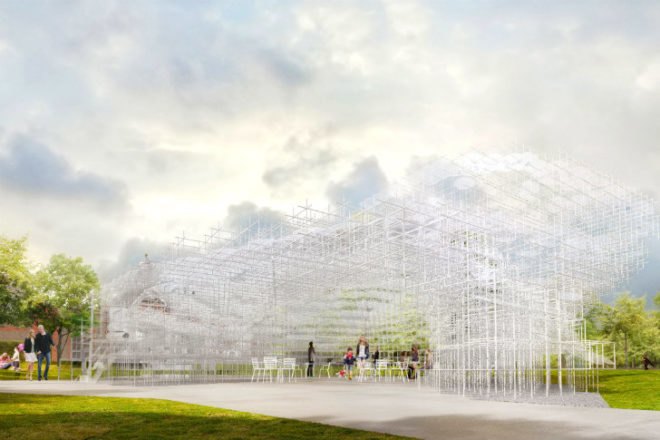 Serpentine Gallery, Sou Fujimoto, Serpetine Gallery Pavilion, 2013 Serpentine Gallery Pavilion, daylighting, inspired by nature