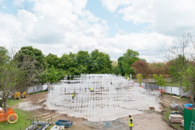 Serpentine Gallery, Sou Fujimoto, Serpetine Gallery Pavilion, 2013 Serpentine Gallery Pavilion, daylighting, inspired by nature
