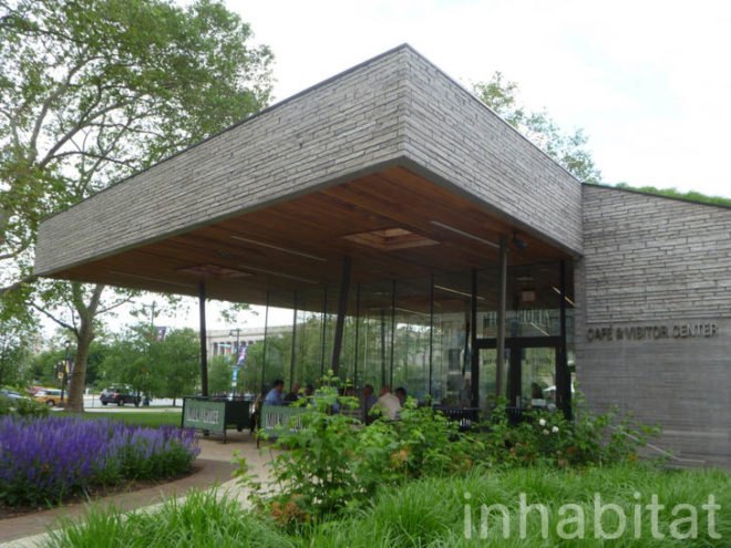 Sister Cities Park, Cafe Pavilion, DIGSAU, city center district, philadelphia, green roof, green-roofed cafe, philly, milk & honey,
