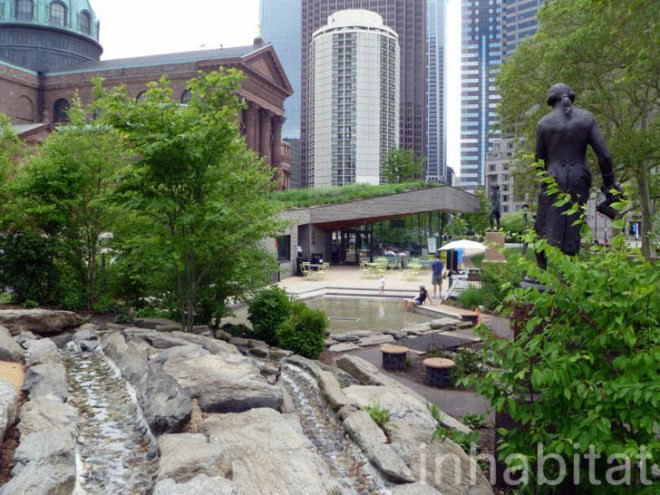 Sister Cities Park, Cafe Pavilion, DIGSAU, city center district, philadelphia, green roof, green-roofed cafe, philly, milk & honey,