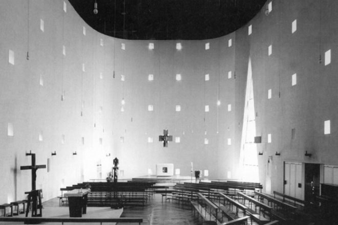 St Sebastian School, Bolles+Wilson, st. sebastian church, church renovation, church transformation, munster, adaptive reuse, kindergarten