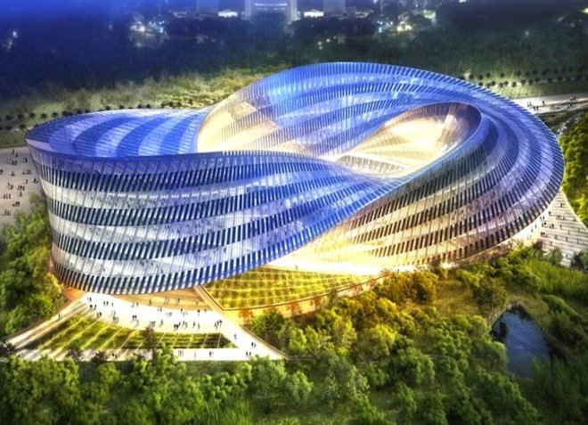 Vincent Callebaut, Möbius’ ring, Swallows Nest, Taichung, Taiwan, green design, sustainable design, eco-design, zero carbon emissions buildings, daylighting, clean tech, BIPV, solar power, photovoltaics, vertical gardens, earthquake proof, typhoon protection, cultural center in Taichung