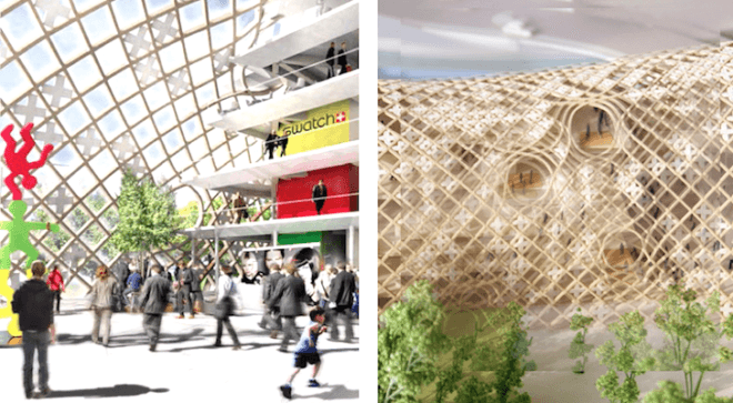 Shigeru Ban, timber buildings, swatch and omega headquarters, Biel, Switzerland, timber construction, renewable materials, green design, sustainable design, eco-design,