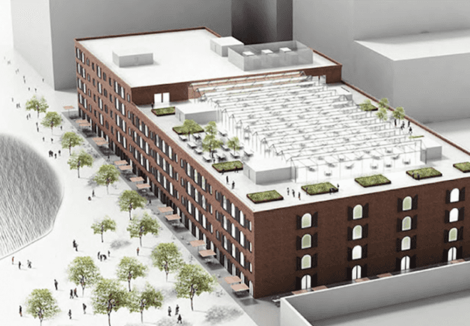 Brooklyn bridge park, domino sugar refinery, dumbo Brooklyn, regina myer, two trees, Chelsea market, empire warehouses, Brooklyn warehouse restoration project, Jamestown properties, Brooklyn waterfront, nyc historic warehouses, nyc rooftop farms