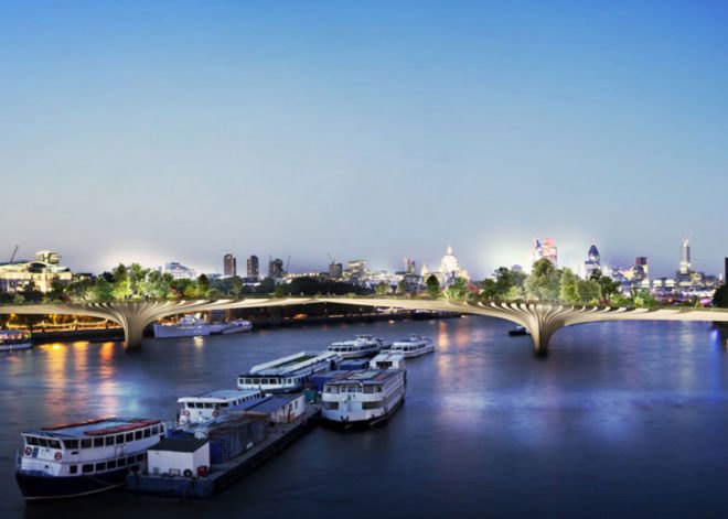 Thames Garden Bridge, Heatherwick Studio, Thomas Heatherwick, London designers, urban garden, green bridge London, London green pedestrian bridge, London, sustainable design, pedestrian bridge design, Thames pedestrian bridge