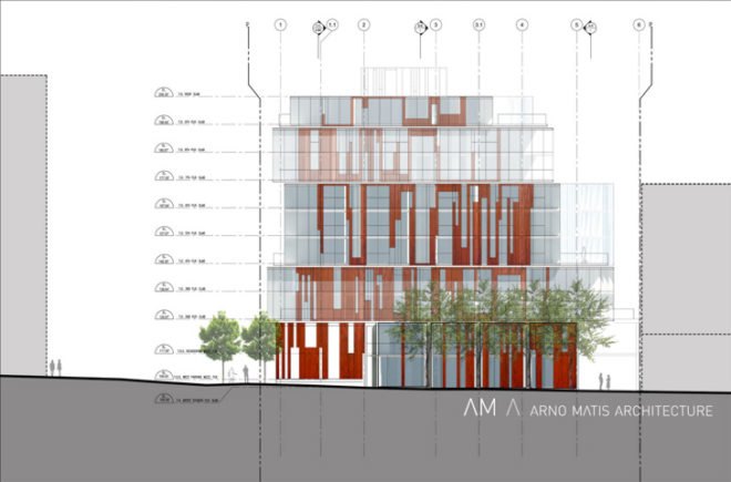 Vertical Forest Vancouver, Arno Matis Architecture (AMA), Canadian architects, Vancouver architecture, green building, glass facade, energy efficient facade, innovative glass facade, passive solar systems, thermal gain reduction, sustainable building Canada