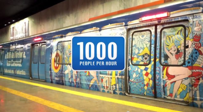 Rio de Janeiro, beer turnstyle, recycling, safety, AlmapBBDO, AmBev, Antarctica, beer, event, marketing, public transit
