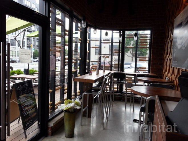 Breadbox Cafe, bread box cafe, breadbox, breadbox lic, long island city cafe, long island city bakery, long island city, renovated garage cafe, rolling pin cafe, rolling pins, green design, eco design, green nyc, sustainable design, queens cafes