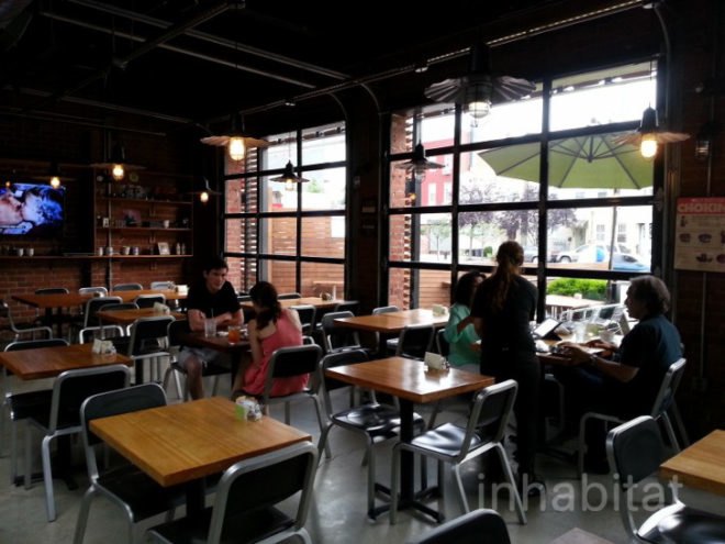 Breadbox Cafe, bread box cafe, breadbox, breadbox lic, long island city cafe, long island city bakery, long island city, renovated garage cafe, rolling pin cafe, rolling pins, green design, eco design, green nyc, sustainable design, queens cafes
