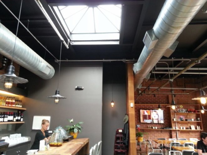 Breadbox Cafe, bread box cafe, breadbox, breadbox lic, long island city cafe, long island city bakery, long island city, renovated garage cafe, rolling pin cafe, rolling pins, green design, eco design, green nyc, sustainable design, queens cafes