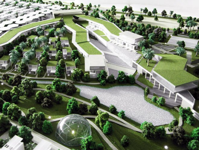 Dubai Sustainable City, Baharash Architecture, Dubai Architecture, architecture competition 2013, sustainable city, Stringa Planning Studio, city master plan, green city