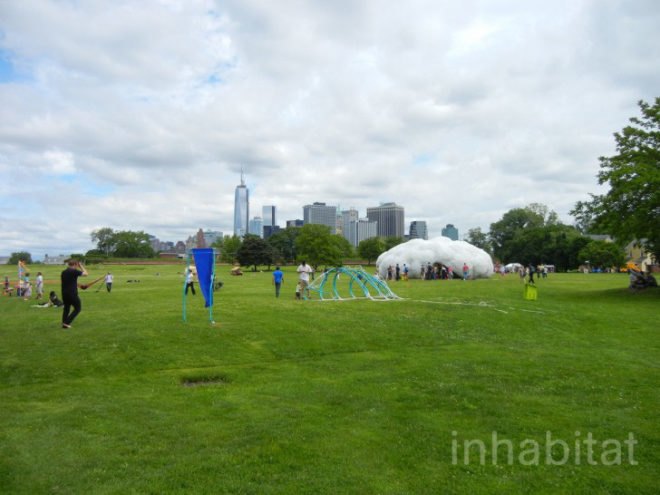 figment, figment festival, governors island, green design, Head in the CLouds, Jason Klimoski, Lesley Chang, recycled plastic bottles, STUDIKCA, Head in the CLouds