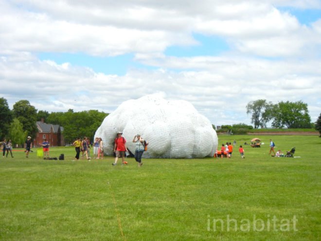 figment, figment festival, governors island, green design, Head in the CLouds, Jason Klimoski, Lesley Chang, recycled plastic bottles, STUDIKCA, Head in the CLouds