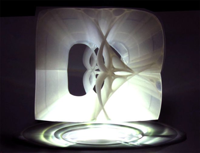 Margot Krasojevic, 3D-Printed lamp, 3d printing, Orbital Levitation Lamp, LED, led lamp, floating lamp, maglev lamp, light emitting diode, green design, sustainable design, green interiors, sustainable interiors, energy-efficient lighting, green lighting