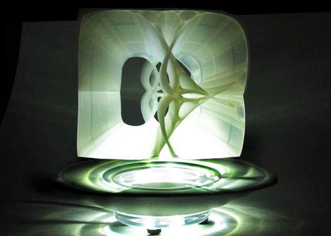 Margot Krasojevic, 3D-Printed lamp, 3d printing, Orbital Levitation Lamp, LED, led lamp, floating lamp, maglev lamp, light emitting diode, green design, sustainable design, green interiors, sustainable interiors, energy-efficient lighting, green lighting