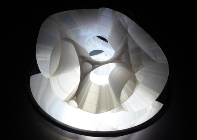 Margot Krasojevic, 3D-Printed lamp, 3d printing, Orbital Levitation Lamp, LED, led lamp, floating lamp, maglev lamp, light emitting diode, green design, sustainable design, green interiors, sustainable interiors, energy-efficient lighting, green lighting