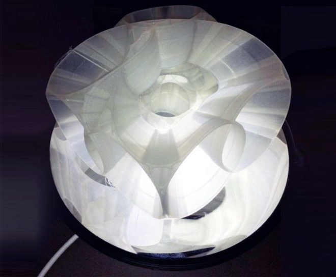 Margot Krasojevic, 3D-Printed lamp, 3d printing, Orbital Levitation Lamp, LED, led lamp, floating lamp, maglev lamp, light emitting diode, green design, sustainable design, green interiors, sustainable interiors, energy-efficient lighting, green lighting