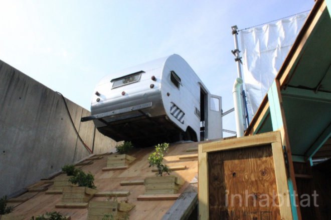 EXPO Colony, expo 1, Gustavo Diéguez, Lucas Gilardi, a77, moma, moma ps1, ps1, nyc art, green art, green architecture, recycled materials, volkswagen