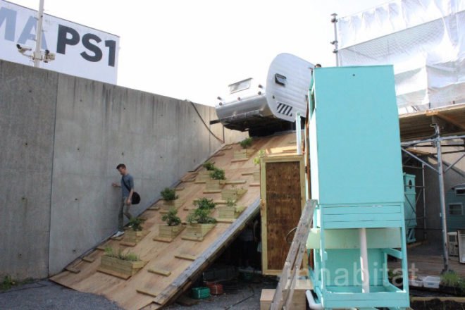 EXPO Colony, expo 1, Gustavo Diéguez, Lucas Gilardi, a77, moma, moma ps1, ps1, nyc art, green art, green architecture, recycled materials, volkswagen