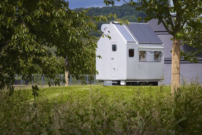 Diogene Cabin, Renzo Piano, Vitra Campus, off-grid cabin, zero-energy house