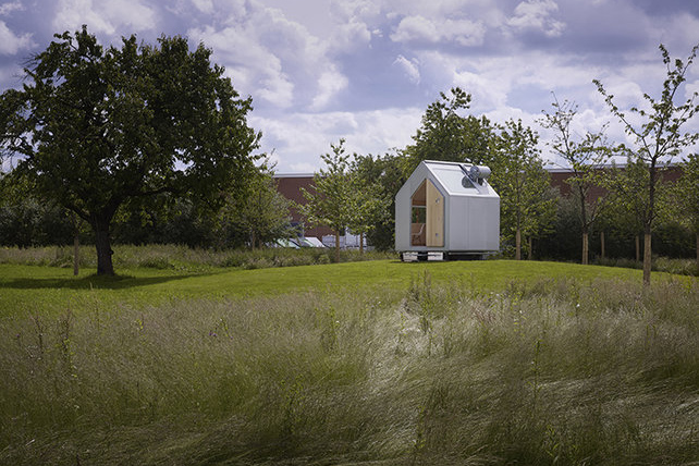 Diogene Cabin, Renzo Piano, Vitra Campus, off-grid cabin, zero-energy house