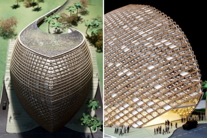 ARPT Headquarters, Mario Cucinella Architects, desert architecture, algeria, natural ventilation, bioclimatic design