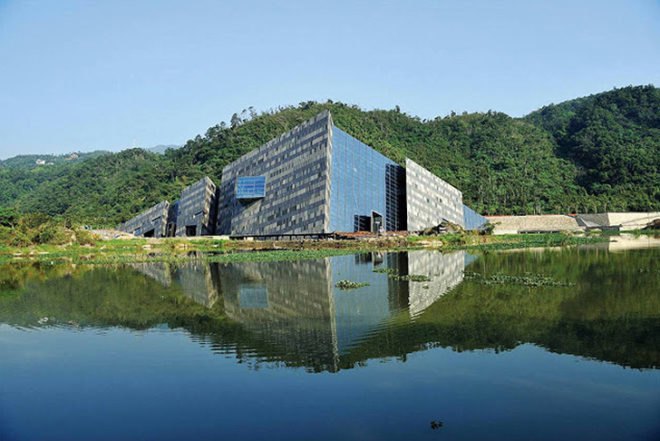 Artech, slope, Lanyang Museum, taiwan, glass, natural light, cuesta rock, rise, Architecture, Daylighting