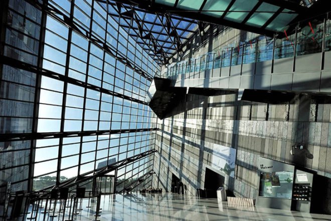 Artech, slope, Lanyang Museum, taiwan, glass, natural light, cuesta rock, rise, Architecture, Daylighting