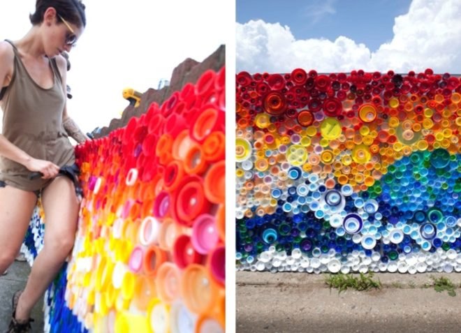 Lisa Be, Long Beach, New York art projects, Hurricane Sandy, plastic, recycling initiatives, public art, eco-art, community art project in New York, When the Beach Met the Bay