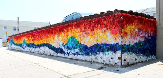 Lisa Be, Long Beach, New York art projects, Hurricane Sandy, plastic, recycling initiatives, public art, eco-art, community art project in New York, When the Beach Met the Bay