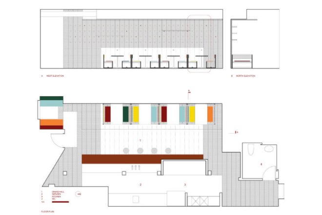 Bestie, Currywurst, Scott and Scott Architects, eco restaurant, green interior, reclaimed materials, vancouver, green restaurant, local food