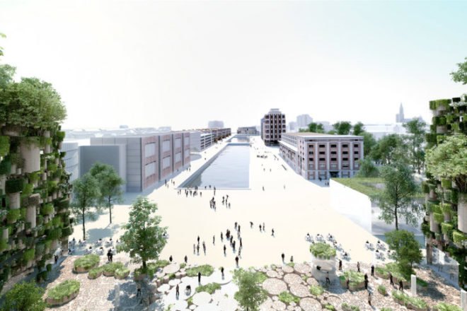 Chaise Urbain, MVRDV, vertical garden, living wall, strasbourg, france, mixed-use development