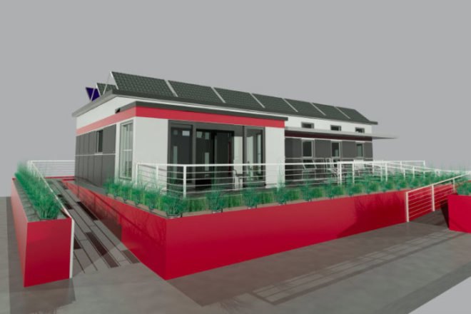 Chameleon House, Team Missouri S&T, 2013 solar decathlon, solar decathlon, solar house, prefab house, flexible housing