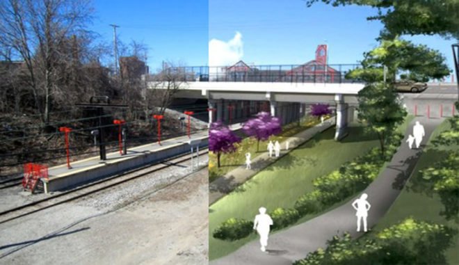 Cleveland, Highline, New York City, The Red Line, Rotary Club, Rails to Trails, urban gardening, landscape, pedestrian, railroad, Rapid Recovery
