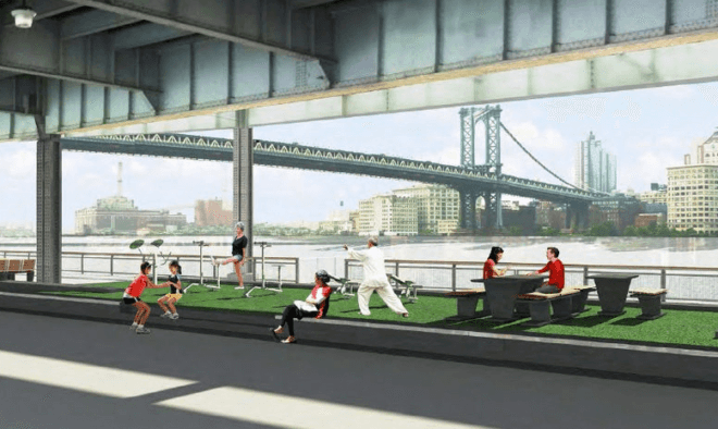 SHoP Architects, outdoor spaces NYC, green space NYC, east river, East River activities, East River Esplanade, urban design NYC, green design NYC, sustainable design NYC, eco-design NYC, urban planning NYC, NYC green space
