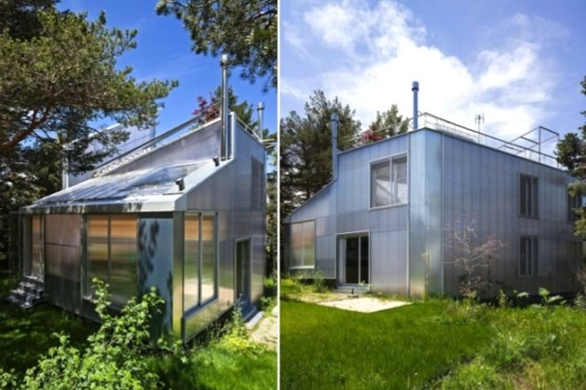 Miguel de Guzmán, Veidimanna Protum, Espinar House, Spain, natural light, rooftop garden, green roof, homes with mountain views in Spain, eco-design, green design, sustainable design, greenhouse, energy efficiency, daylighting, Sierra de Madrid, Segovia,