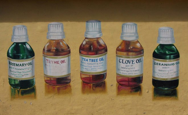 Painting of Essential Oils