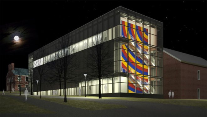 green design, eco design, sustainable design, LEED Silver, Frederick Fisher and Partners Architects, LEED SIlver museum, Alford-Lunder Family Pavilion, Sol LeWitt, Richard Serra, Coby College Museum of Art