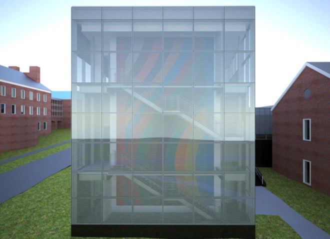 green design, eco design, sustainable design, LEED Silver, Frederick Fisher and Partners Architects, LEED SIlver museum, Alford-Lunder Family Pavilion, Sol LeWitt, Richard Serra, Coby College Museum of Art