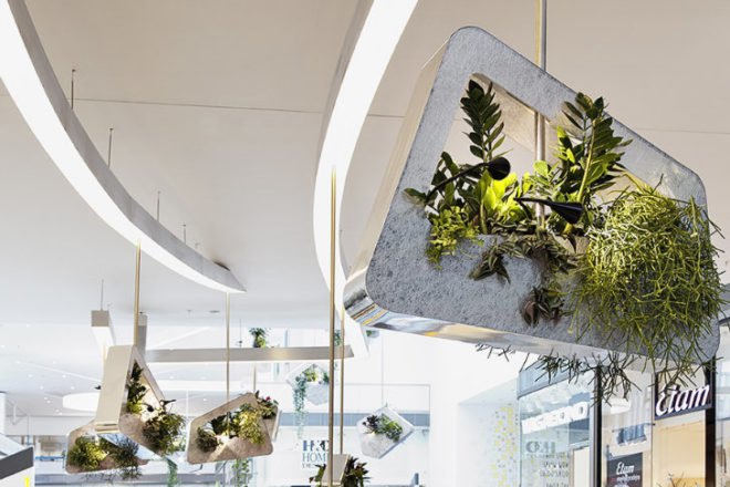Green Mobile, Prague, Alexis Tricoire, hanging garden, 3form varia, mini garden, green lighting, green interiors
