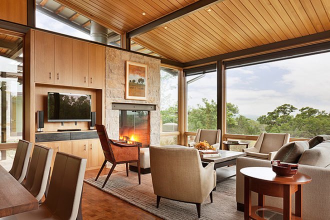 green design, eco design, sustainable design, Karla Greer, Lake Flato Architects, LEEd Platinum home, Leon Springs Texas, rainwater catchment system