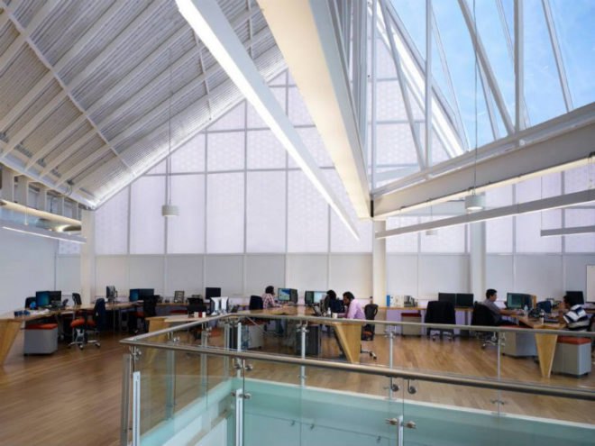 Metalsa SA, Brooks Scarpa, industrial building, daylighting, monterrey, mexico, saw-toothed, eco factory,