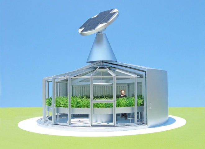 Eco-Aquaponic House, Michael Jantzen, aquaponics, aquaponic gardening, urban farms, eco-friendly gardening, natural fertilizers, solar power, solar design, solar array, renewable energy sources, renewable energy