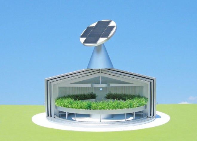 Eco-Aquaponic House, Michael Jantzen, aquaponics, aquaponic gardening, urban farms, eco-friendly gardening, natural fertilizers, solar power, solar design, solar array, renewable energy sources, renewable energy